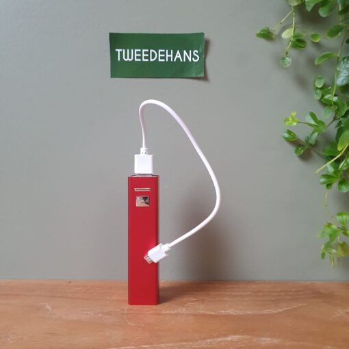 USB Powerbank | Aluminium | 2600 mAh accu | Rood