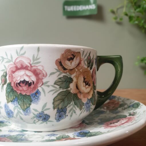 Kop en schotel | Bloemen | 1 - Afbeelding 2