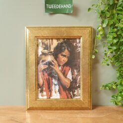 Gouden lijst met portret