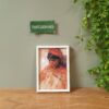 Witte lijst met portret