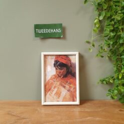 Witte lijst met portret