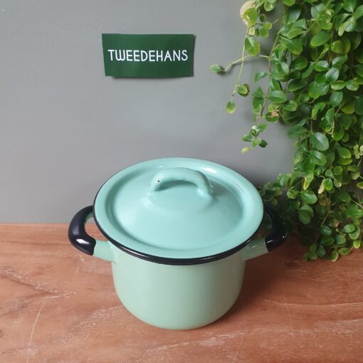 Pan | Blauw/Groen | Emaille - Afbeelding 2