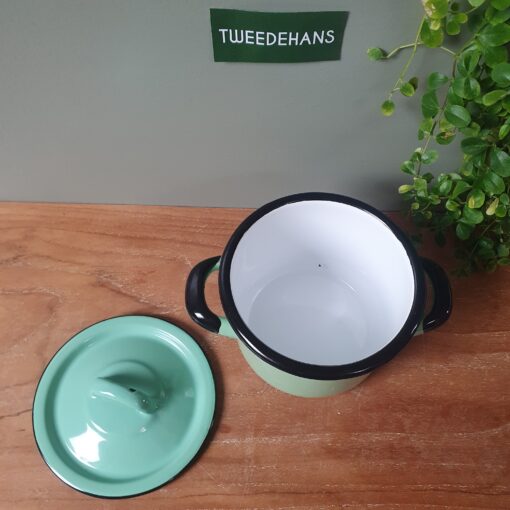 Pan | Blauw/Groen | Emaille - Afbeelding 3