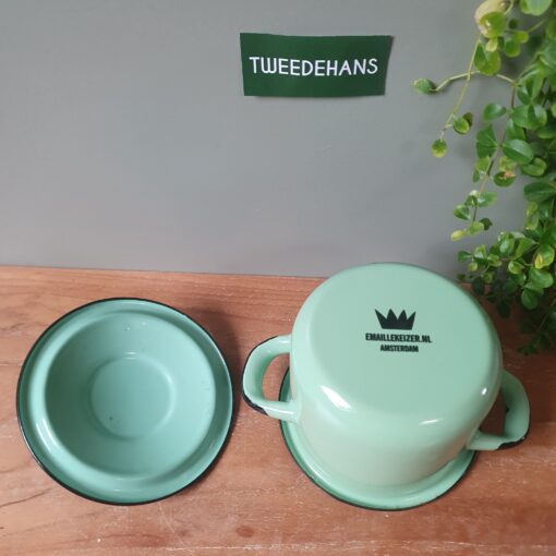 Pan | Blauw/Groen | Emaille - Afbeelding 4